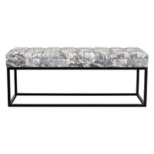 Floral Milford Upholstered Ottoman Bench